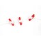 20 LED Microdot Lights with 10 Wood Snowflake Clips and Indoor Battery Box